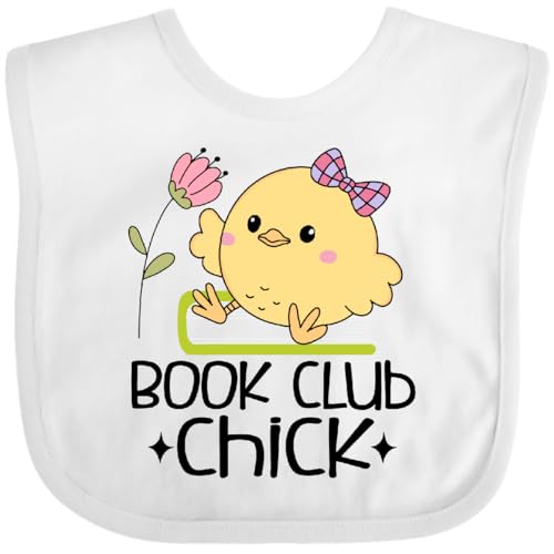 inktastic Book Club Chick Literary Baby Bib