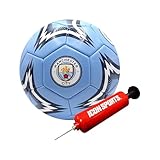 Icon Sports Official Manchester City FC Soccer Ball - MC154BLT White Size 3