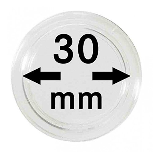 LINDNER Das Original - Capsule Per Monete Da 31 Mm Interno, Confezione Da 10, In Polistirolo Antigraffio, Trasparenti, Per Collezionisti - 3