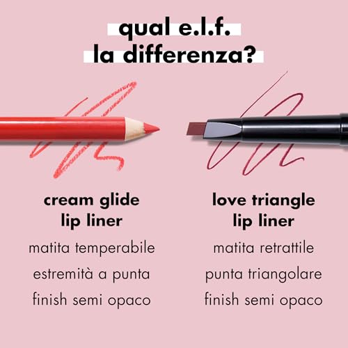 Image of e.l.f. Cream Glide Lip Liner, Highly-Pigmented Pencil For Shaping & Sculpting Lips, Semi-Matte Finish, Vegan & Cruelty-Free