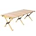 Składany stół kempingowy z torbą do przechowywania przenośna rolka ciasta drewniany na zewnątrz stół piknikowy na podróż grill na plażę wędkarstwo, drewno