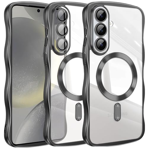 Coque Samsung S24 transparente antichoc fine et magnétique avec protection caméra arrière