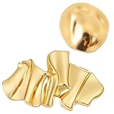 RAHHLIZS 2Pcs Irregular Metal Brooches Brooches and Pins for Women Men,Gold