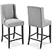 Modway Baron Counter Stool Upholstered Fabric Set of 2