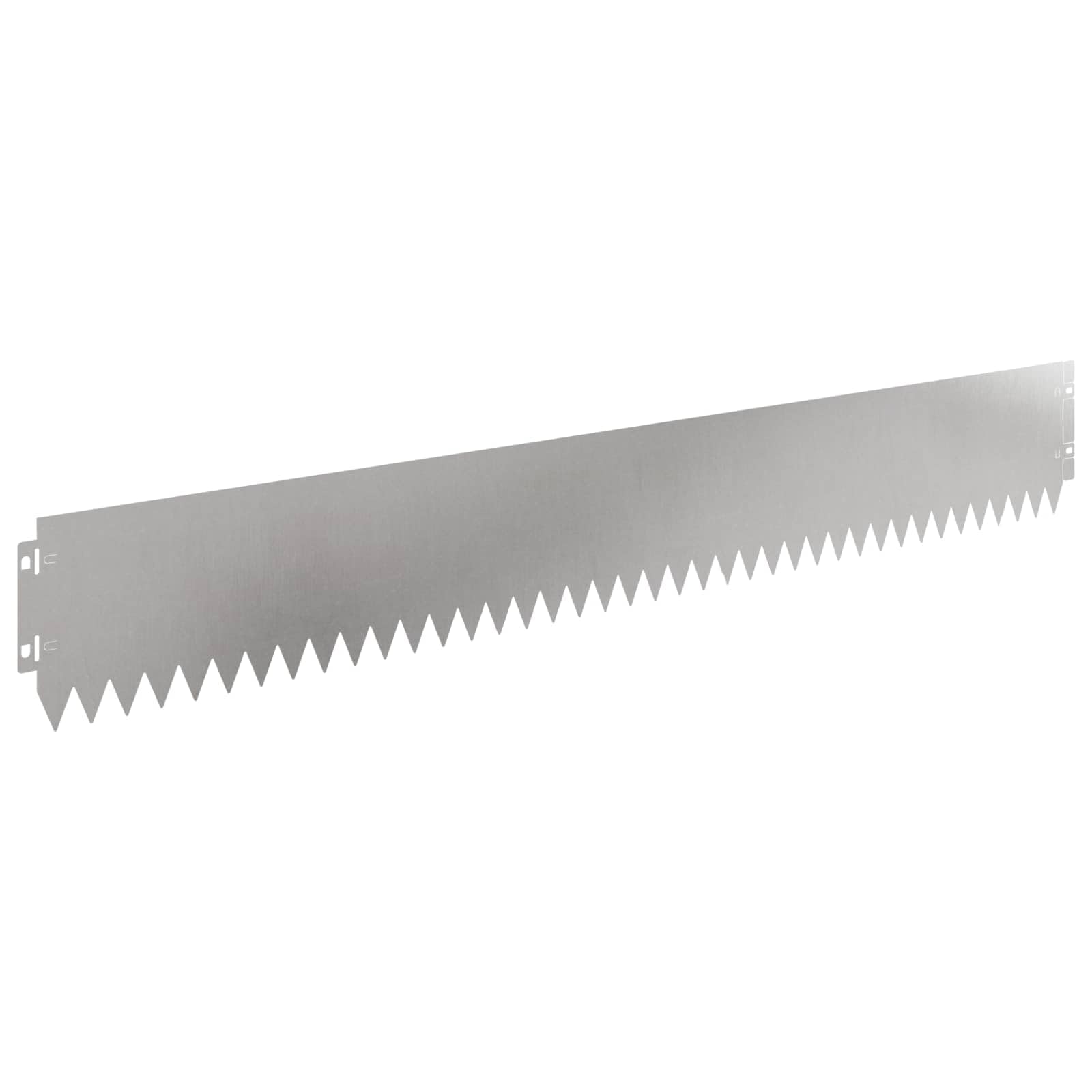 Lot de 20 bordures de pelouse en acier argenté 103 x 15 cm