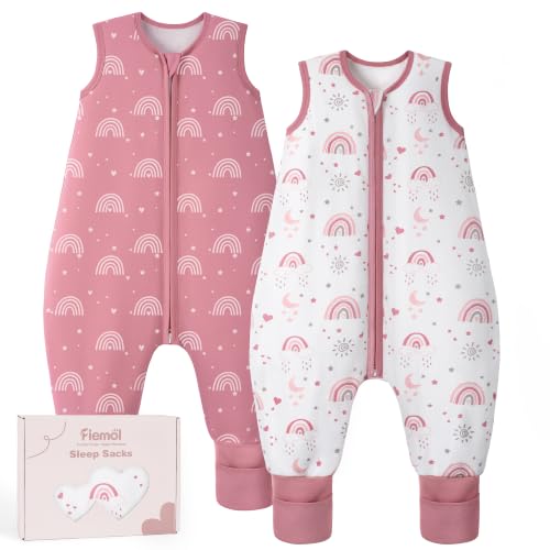 FIEMOL Gigoteuse a Pied 1,5 Tog Gigoteuse Bebe Turbulette 18-36 Mois