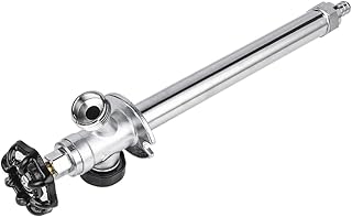 EFIELD 6-inch Anti-Siphon Frost Free Sillcock 1/2 inch Barb Crimp Pex X 3/4 inch Hose Bibb, Chrome Plated Body,(SILLCOCK025),(SILLCOCK025)