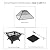 Outdoor Fire Pit - 32-Inch Square Star Wood Burning Firepit, Spark Screen, Poker, Grate and Cover - Wood Fire Pits & Outdoor Fireplaces by Pure Garden