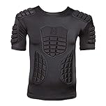 VIPER Rugby Shoulder Pads Body Armour Rugby Protection Top L Lightweight Padded Compression Base Layer Training Fitness