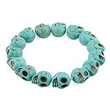 Tibetan Prayer Multi Color Skull Beads Handmade Bracelets