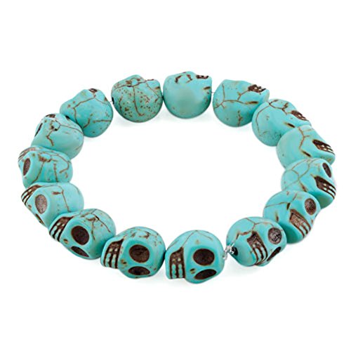 LovelyJewelry Tibetan Prayer Multi Color Skull Beads Handmade Bracelets