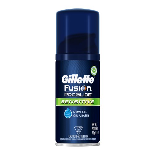 Gillette Fusion Proglide Sensitive Men's Shaving Gel 2.5 Oz (Pack of 4)