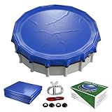 [Upgraded] 18ft/21ft/24ft/28ft/30ft Round Winter Pool Covers for...