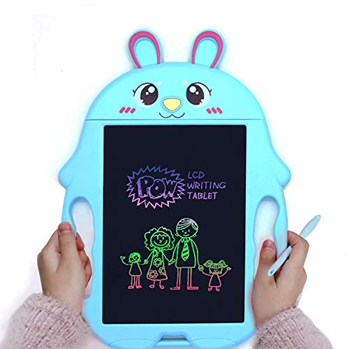 M.best - Pizarra LCD de 9 Pulgadas, Multicolor, para Escribir electrónicamente, niños, niñas, Adultos Azul Hase