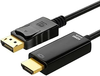 Multibao DisplayPort DP to HDMI Cable, 4K Resolution, Display Port (DP) to HDMI Lead for Monitor,PC,Laptop,Projektor (1 Metre)