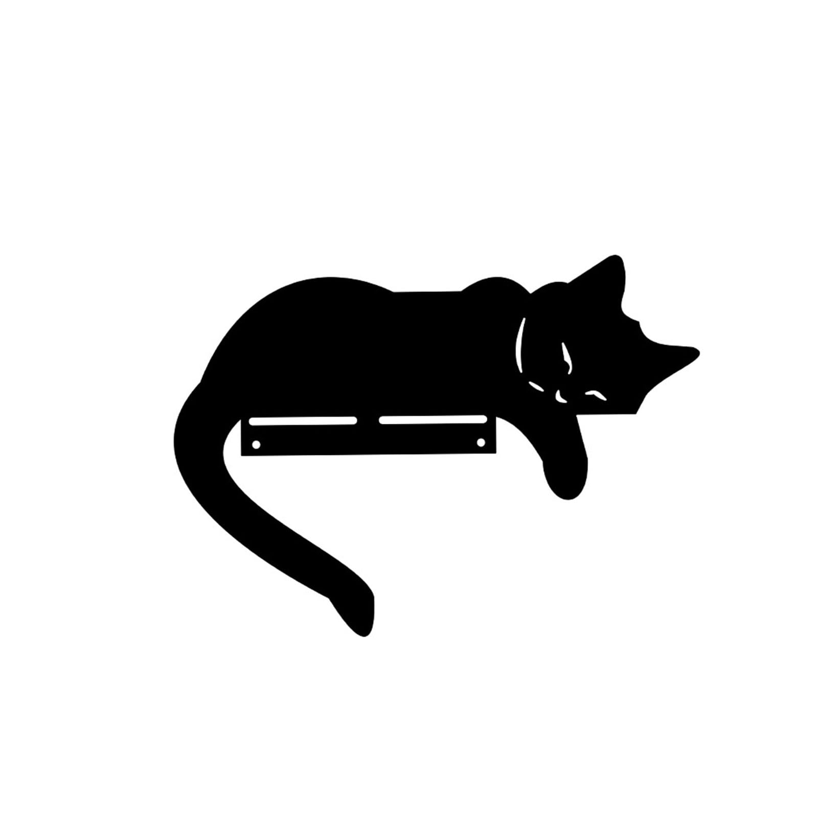 XuQiZZpp Metal Cat Garden Statues Decorative Garden Stakes Garden Outdoor Statues Animal Stakes for Yard Decors Ornaments