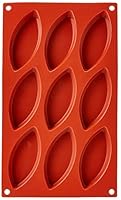 silikomart | SF039 Stampo in Silicone per Monoporzioni BARCHETTA, Antiaderente, 9 Monoporzioni, Confezione da 1 Stampo per Dolci, 100 x 44 mm, h 15 mm, Made in Italy
