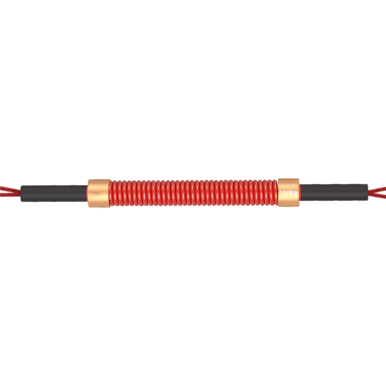 ZGFHNY Power Twister Bar, 60kg-150kg Heavy Duty Power Twister, Red Spring Chest Expander for Shoulder, Bicep, Arm, Forearm and Chest Exercises(100kg)