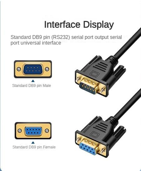 Seriële RS232 verlengkabel 9-pins SUB-D (m) - 9-pins SUB-D (v) - 5