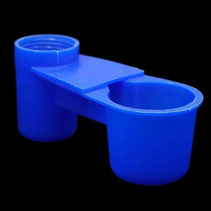 5/10/20Pcs Oiseau Caille Abreuvoir Tasses Bouteille d'eau Tasse Chat Poulet Pigeon Perroquet Hamster Double Buse Guide d'eau for Oiseau