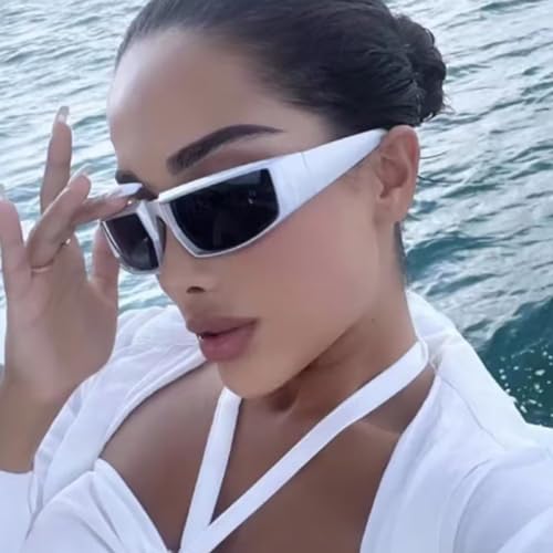 Cycling Sports Sunscreen Punk Hip Hop Party sunglasses sunglasses Y2K Futuristic Clear View Windproof4