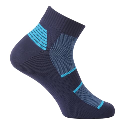 Agdkuvfhd Waterproof Hiking Socks, Unisex Athletic Breathable Moisture Wicking Boot Ankle Water Sport Neoprene Fishing Hunting Socks, Deep Blue, Medium