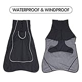 HEYWEAN Hundejacke Wasserdichter Hundemantel Reflektierende Jacke für kaltes Wetter mit weichem Fleecefutter Warmer Mantel für Hund Indoor & Outdoor Camping Wandern