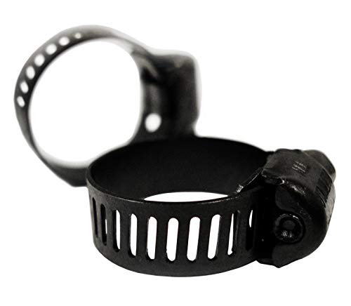 Jagg Oil Coolers Oil Cooler Black worm-drive hose clamps for 3/8in. hose, 10 pk , Color: Black HC78-10