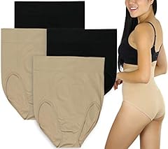 4 Pack: Black & Beige Seamless Microfiber