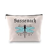 WCGXKO Outlander Inspired Sassenach Zipper Pouch Cosmetics Bag For Fans (Sassenach)