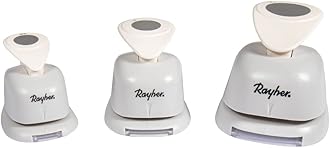 Rayher Circle Craft Punch Set for Card Making and Scrapbooking, Various Sizes, 69261000