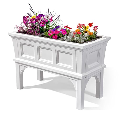 Step2 Atherton Raised Planter Box, Large Planters for Outdoor Pla...