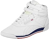 Reebok Damen Freestyle Hi Fitnessschuhe, Mehrfarbig (Retro/White/Bunker Blue/Primal Red/Skull 000), 37 EU