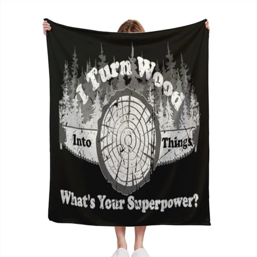 I Turn Wood Into Things What’s Your Superpower Carpenter Throw