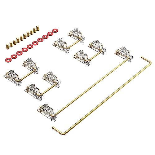 DUROCK Stabilizer V3, Screw in Stabilizers with 2u 6.25u 7u Wires, PCB Mount Keyboard Stabilizers for Mechanical Keyboards (V3 Clear 80% Kit) by DUROCK - Image 7
