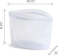 Vista 5 de Stasher Cuenco de Silicona Premium Reutilizable para Almacenamiento de Alimentos, Transparente, Apto para Microondas, Sous Vide, Lavavajillas, Horno