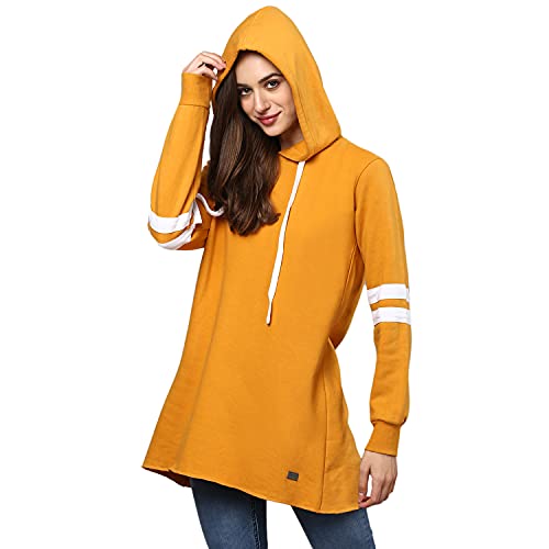 Image of PINACOLADA Women's Sweatshirt with Hoodie Regular Fit for Casual Wear | Cotton Blend Fabric | Hoodie Sweatshirt Crafted with Comfort Fit and High Performance for Everyday Wear