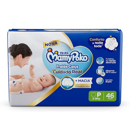 MamyPoko Fralda-Calça Premium Seca P 46 Unidades