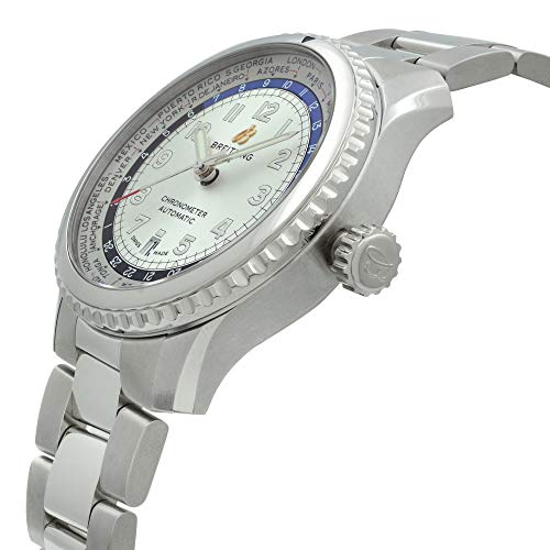 Breitling Navitimer 8 Unitime Automatic 43 mm Silver Dial Men's Watch AB3521U01G1A13