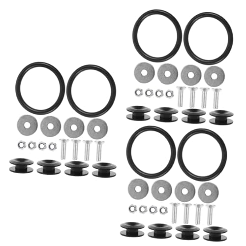 Clip para parachoques PRETYZOOM 3 juegos de aluminio duradero para coches