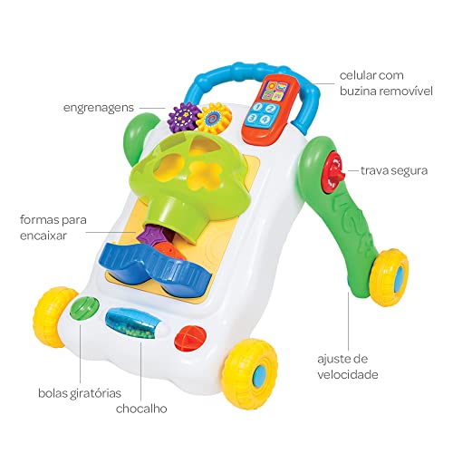 Andador de Atividades Divertido, Buba, Multicor