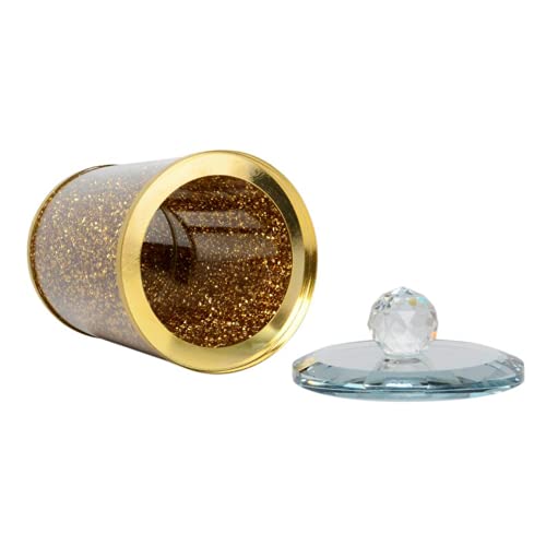 Xl Size Crushed Diamond Crystals Filled Canister / Storage Jar For Kitchen,Home,Office,Decor | Gifts For Her, Gold-Can-1One-Ca #TOP2