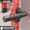 Synergee Dip Handles for Power and Squat Racks. Dip Stand Compatible with 2x2, 2x3, and 3x3 Racks. Dip Bars for Tricep Dips, Bodyweight Training, and Upper Body Workouts