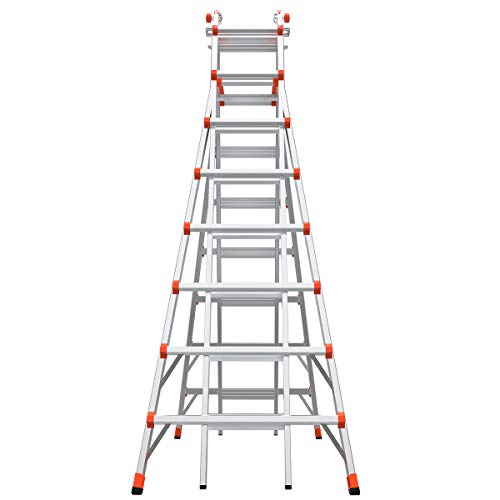 Little Giant Ladder Systems, Skyscraper, M15, 8-15 Foot, Stepladder, Aluminum, Type 1A, 300 Lbs Weight Rating, (10109) #TOP3