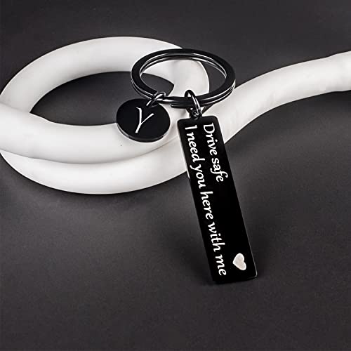 Image of drive safe keychain for him key rings for her men boyfriend
