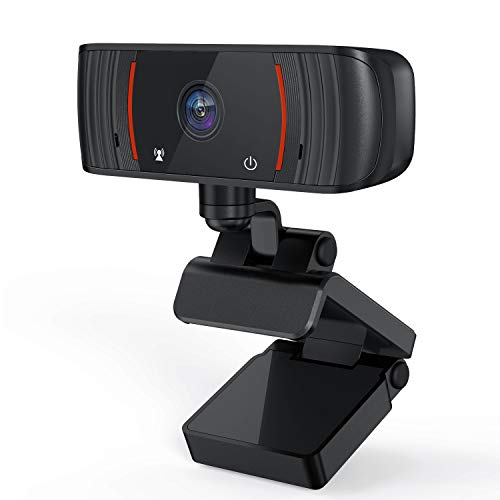 Gaming Camera Streaming Webcam Webcam with Microphone Funcam 1080P for PC Widescreen Video Calling HD, Plug and Play with 360°Flexible Rotation Wide Angle Cam 2020 New Version