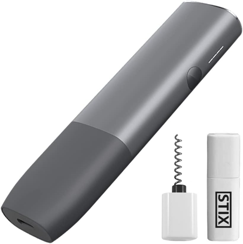 Tobacco Heater Pebble Grey + Stixziehher - Compatible with Iqos Iluma Terea