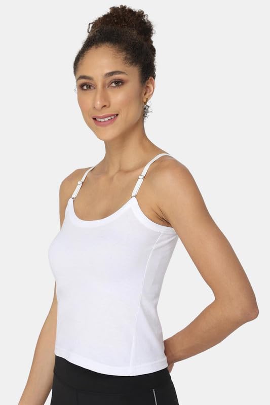 Image of Intimacy Cotton Camisole for Women with Adjustable Straps - Soft & Breathable Everyday Wear Slip for Women