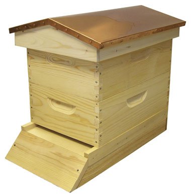 Bee Hive - Standard Garden Hive (Fully Assembled) - Perfect Copper Top Beehive for Beginners and Pro Beekeepers. Just Add Honey Bees, Easy-to-Lift Wood Beehives. Quality Guaranteed or Your!
