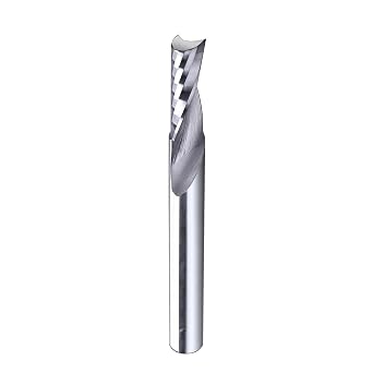 BRO212 o Flute Spiral bit CNC Router bit 1/4 inch Shank 1/4 inch Cutting Diameter